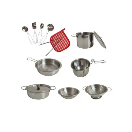 Cuisine En Acier Inoxydable 15 Pcs Pour Enfants thumbnail 1
