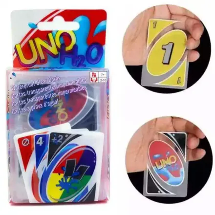 Jeu De Société Uno H2o - 108 Cartes Étanches - Pour Enfants À Partir De 3 Ans thumbnail 3