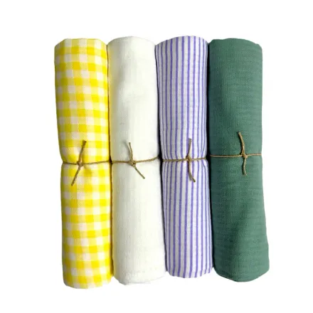 Lot De 4 Maxi Langes 100cm X 100cm , Combinaison 2 thumbnail 2