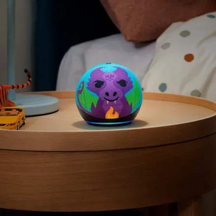 Echo Dot (5. Génération, 2022) Kids, Mit Alexa, Smart Speaker, Drachen Design thumbnail 2