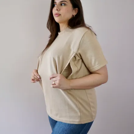 T-shirt D'allaitement Camel thumbnail 4