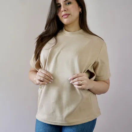 T-shirt D'allaitement Camel thumbnail 3