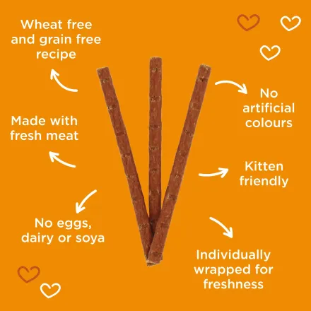 Tasty Sticks Friandises Pour Chats À La Dinde Et À Lagneau thumbnail 4