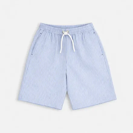 Ensemble Garçon Chemise & Short Rayé – Élégance Estivale thumbnail 2