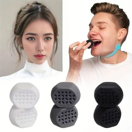 6pcs - 40/50/60lbs Silicone Jaw Line Exerciser Ball Facial Muscle thumbnail 1