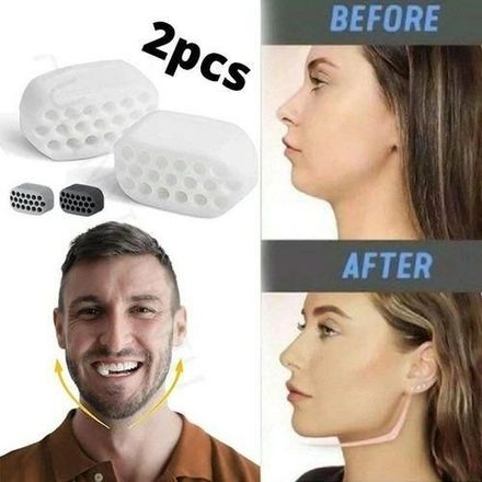 2pcs - Jawline Balle Exerciseur Faciale Mâchoire thumbnail 2