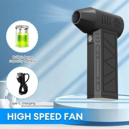 Mini Souffleur D'air Turbo Portable - Ventilateur À Jet Puissant À Vitesse Réglable thumbnail 3