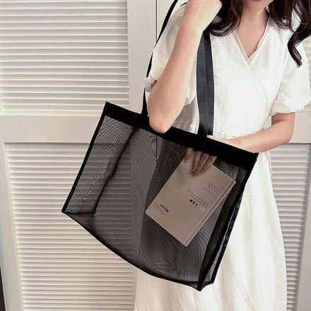 Sac De Plage En Maille Pour Femme, Grand Sac De Voyage Familial thumbnail 3