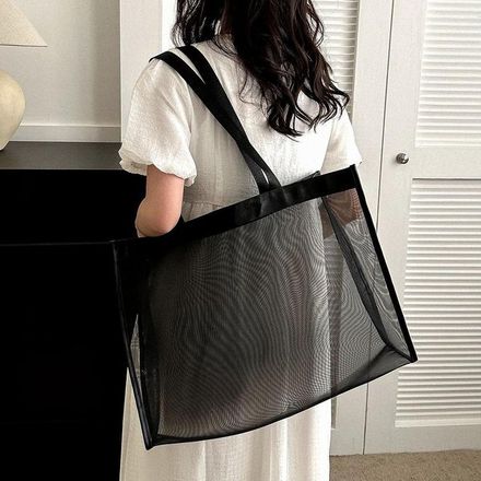 Sac De Plage En Maille Pour Femme, Grand Sac De Voyage Familial thumbnail 1
