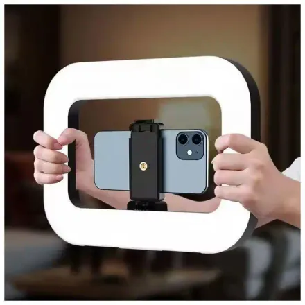 Lumière Torche Anneau 20w Pour Smartphone, Caméra & Gopro Rechargeable Lumière Réglable Anneau Lumière Télé Remplissage Réglable Led thumbnail 4