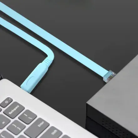 Câble Usb Vers Rj45 Console Pour Configuration Switch Et Débogage Réseau thumbnail 1