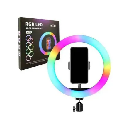 Ring Light Rgb Led Mj26 36 Cm Pour Maquillage Et Streaming Tiktok/youtube/facebook thumbnail 4