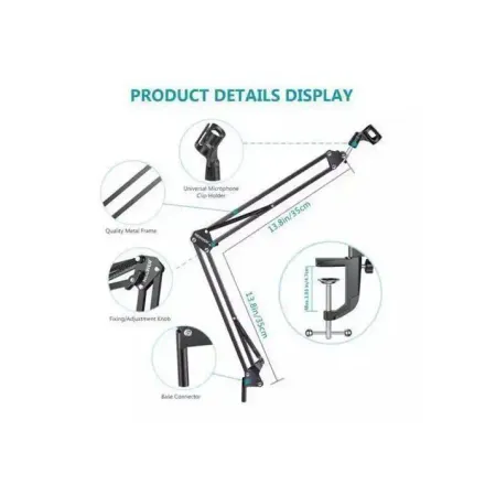 Support De Microphone Réglable Bras Flexible Stand thumbnail 4