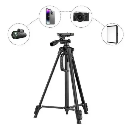 Trépied Professionnel 3366 Pour Photo Et Streaming Avec Poignée Et Axe De Levage thumbnail 2