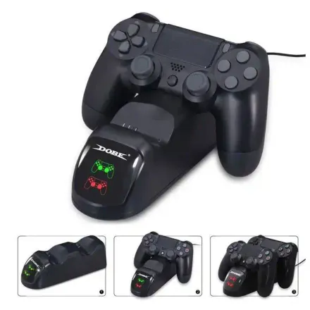 Station De Charge Manette Ps4 Charge Rapide Led Antidérapant Micro Usb thumbnail 3