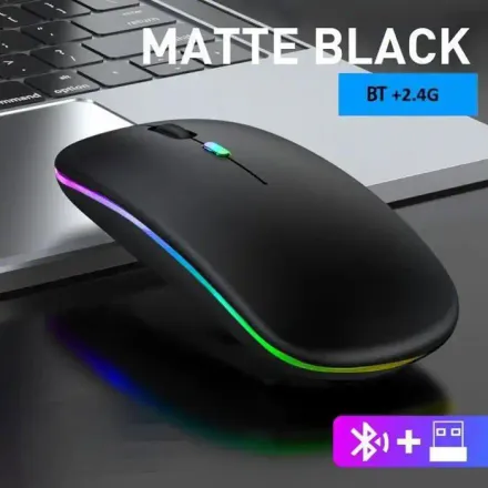 Souris Sans Fil Bluetooth 5.1 Rechargeable Ergonomique Silencieuse thumbnail 3