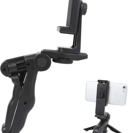 Mini Trépied Pliant Portable Pour Perche À Selfie Support Réglable Stabilisateur Pour La Caméra De Téléphone Portable Gopro thumbnail 3