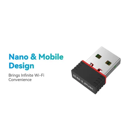 Adaptateur Wifi Usb 150 Mbps 2,4 Ghz Carte Réseau Sans Fil Pour Pc thumbnail 2