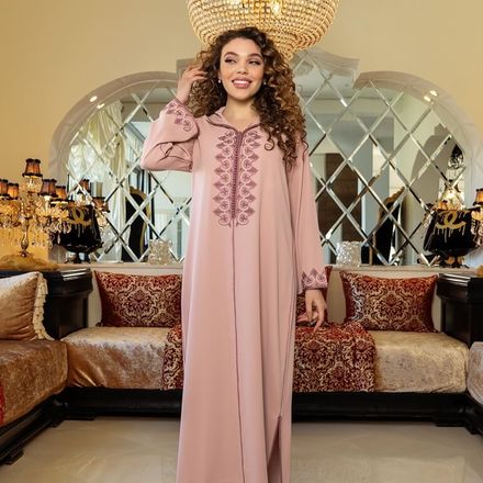 Djellaba En Broderie - Façon Maalem thumbnail 1