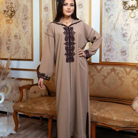 Djellaba En Broderie - Façon Maalem thumbnail 4