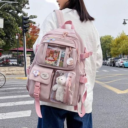 Sac À Dos Scolaire Multi-poches - Joli Sac À Dos Tendance thumbnail 1