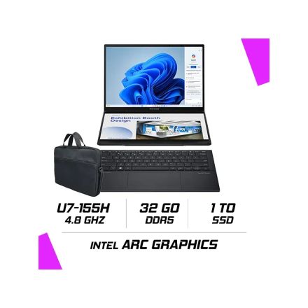 Asus Zenbook Duo Ux8406ma-ql357x Intel Ultra 7-155h/32go Ddr5/1tb Ssd/14/windows11 (90nb12u1-m00k90) thumbnail 1
