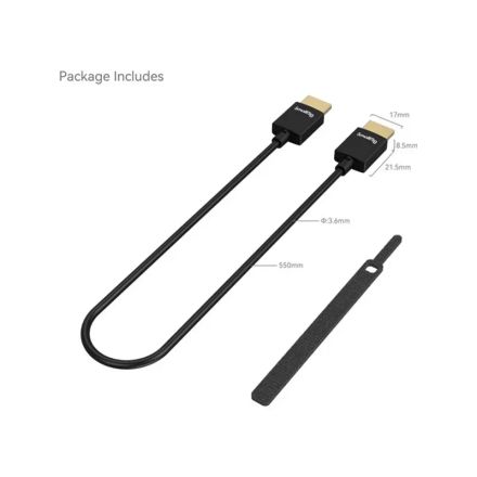 Ultra-slim 4k Hdmi Cable Male Vers Male 55cm R2957b thumbnail 4