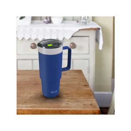 Goui Tumbler Tasse En Acier Inoxydable Avec Poignée Bleu thumbnail 2