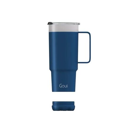 Goui Tumbler Tasse En Acier Inoxydable Avec Poignée Bleu thumbnail 3