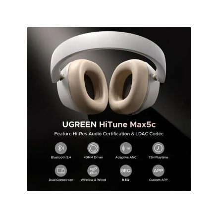 Ugreen Hitune Max 5c Hybrid Anc Blanc (35758) thumbnail 2