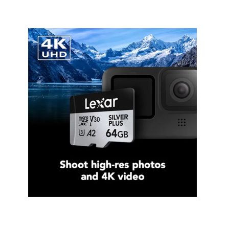 64gb Professional Silver Plus Uhs-i Microsdxc Avec Sd Adapter thumbnail 2