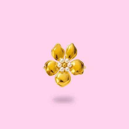 Bague Fleur Perlée thumbnail 1