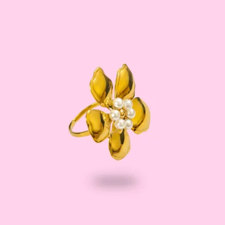 Bague Fleur Perlée thumbnail 2
