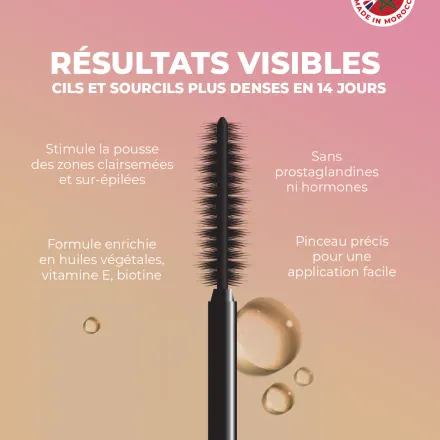 Booster Cils & Sourcils – Sérum Repousse & Densité Naturelle thumbnail 3