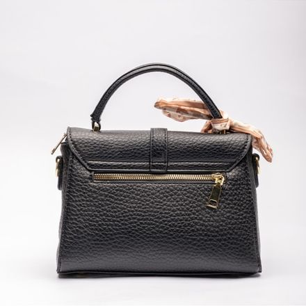 Sac à main structuré avec foulard géométrique chic thumbnail 3