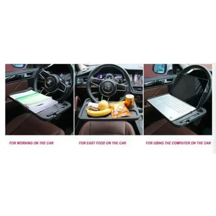 Table De Bureau Pour Voiture - Non Spécifié - Portable - Installation Facile - Matériau Abs - Charge Max 5 Kg thumbnail 3