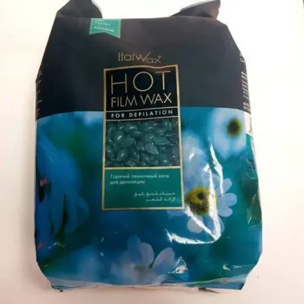 Cire À Épiler - Italwax - Hot Film - 1 Kg - Granulés Verts - Épilation Professionnelle thumbnail 1
