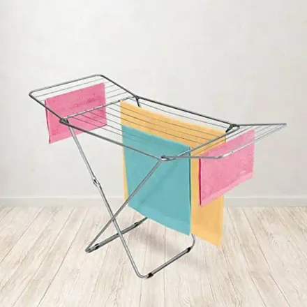 Étendoir À Linge - Robuste - Antirouille - Pliable - Ailes - Tubes Xl thumbnail 2