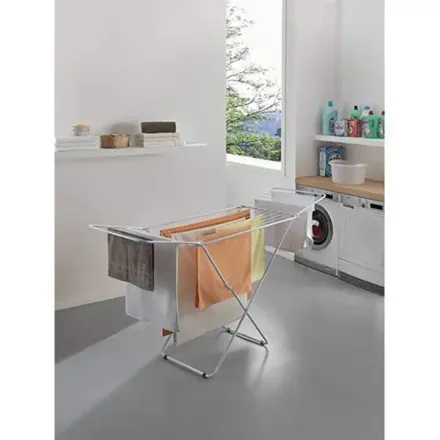 Étendoir À Linge - Robuste - Antirouille - Pliable - Ailes - Tubes Xl thumbnail 4