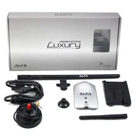Adaptateur Wifi Awus036h – 1000 Mw – Antennes 5/9 Dbi – Accessoires Inclus thumbnail 1