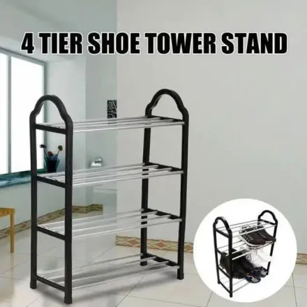 Armoire De Rangement - Porte-chaussures - Multicouche - Gain De Place - 4 Niveaux thumbnail 2