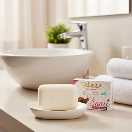 Savon Pour Le Visage - Collagen La Parfait - Nettoyant Au Collagène - Anti-rides - Hydratant - Blanchissant thumbnail 3