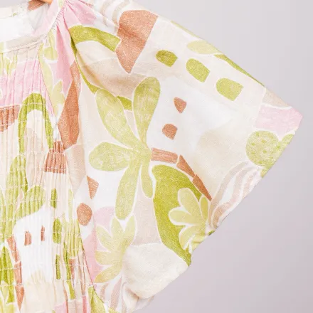 Robe Fille Imprimée – Esprit Artistique & Élégance Estivale thumbnail 3