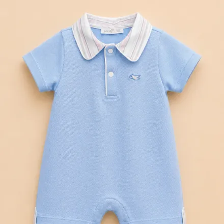 Combishort Bébé Garçon – Chic Délicat & Confort Absolu thumbnail 1
