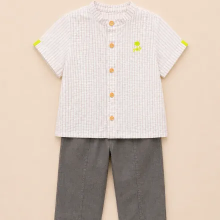 Ensemble Garçon Chemise Rayée & Pantalon thumbnail 1