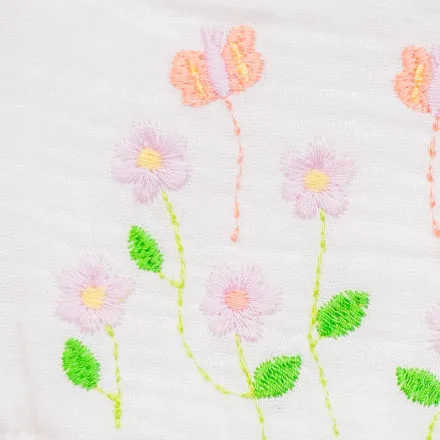 Ensemble Fille Brodé – Pureté & Élégance Artisanale thumbnail 3