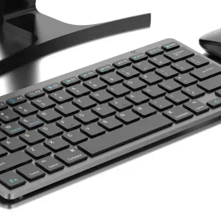 Pack Clavier Et Souris Sans Fil Bluetooth 2.4g Qwerty Bt78 Silencieux Pour Pc Et Mac thumbnail 3