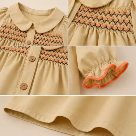 Robe Bébé Fille À Smocks Brodés thumbnail 3