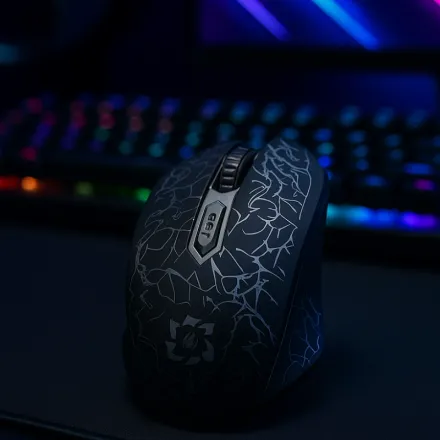 Souris Gamer Sans Fil Rgb – Bluetooth & Usb – Haute Précision Et Design Ergonomique thumbnail 2