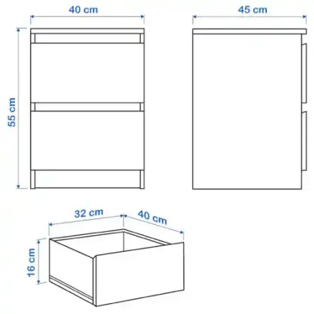 Commode 45 X 40 Cm - Wdy06 thumbnail 3